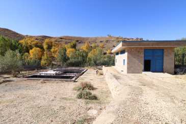 پیشرفت فیزیکی 50 درصدی تصفیه خانه فاضلاب روستای اَبَرو